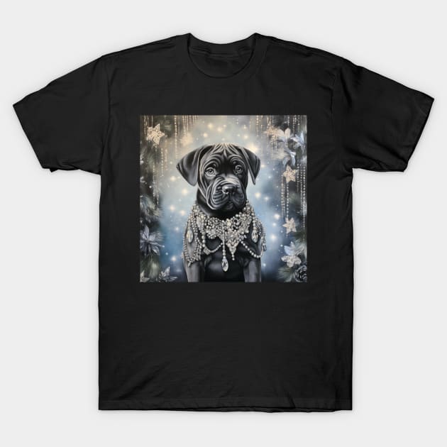 Jewelled Cane Corso Puppy T-Shirt by Enchanted Reverie